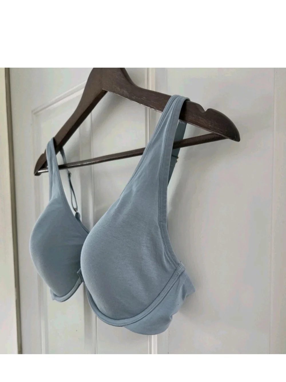 Third Love 34D 1/2 24/7 Classic Uplift Plunge Underwire Blue Bra